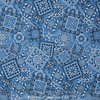 Sevenberry - Bandana Patches Denim Yardage