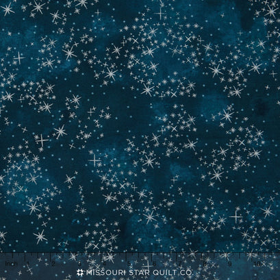 Sugar Plum - Starry Night Midnight Metallic Yardage