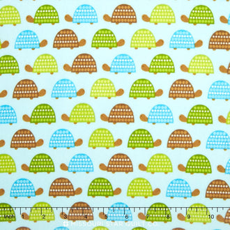 The Wild Bunch Flannel - Park Turtles Yardage