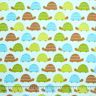 The Wild Bunch Flannel - Park Turtles Yardage