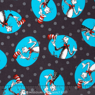 The Cat in the Hat - Framed Cat Gray Yardage
