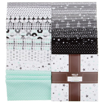 Cozy Cotton Flannels Cool Mint Ten Squares