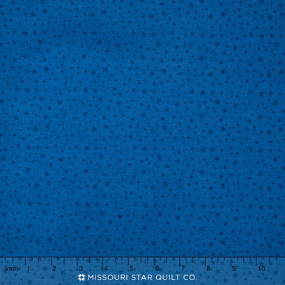 Rodeo Rider - Stars Blue Yardage