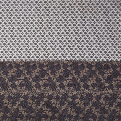 Celebrating 50 Years of Moda - Four In One Blender Print Grey Yardage