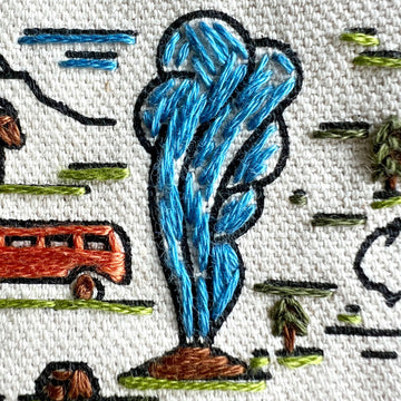 The Mountains Are Calling Embroidery Tote Kit Alternative View #2