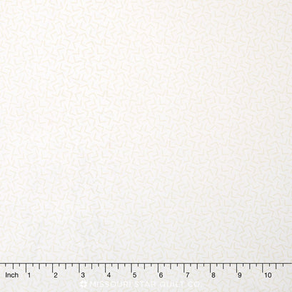 Whisper Prints 3 - Geo Blanc Yardage
