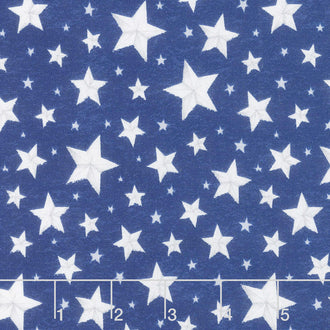 Berry Sweet - Allover Stars Blue Yardage
