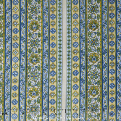 La Provence - Stripes Ivory Yardage