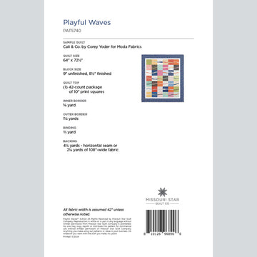 Playful Waves Quilt Pattern by Missouri Star