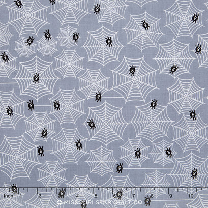 Halloween Parade - Cobwebs Gray Yardage