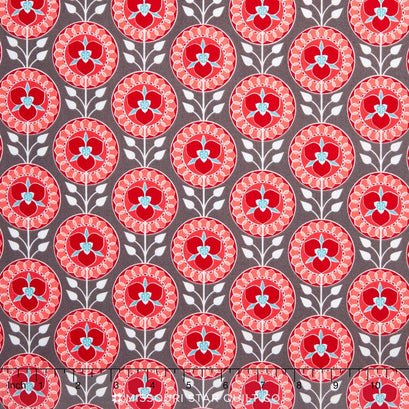 Desert Bloom - Desert Medallion Gray Yardage