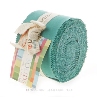 Bella Solids Betty's Teal Junior Jelly Roll