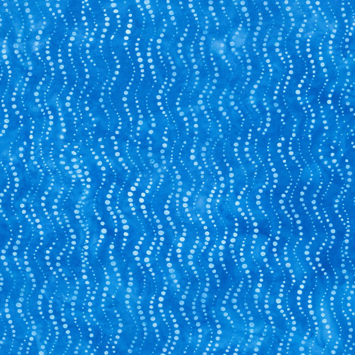 Artisan Batiks - Dotted - Wavy Water Yardage Primary Image
