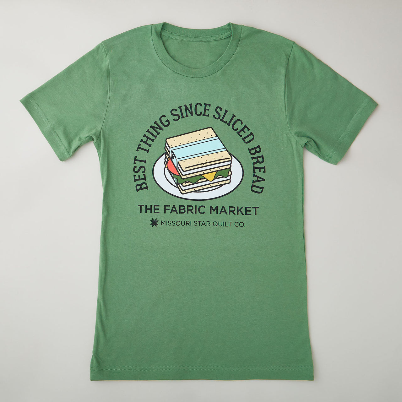 Missouri Star The Best Thing Since Sliced Bread T-shirt Leaf Green - M Primary Image