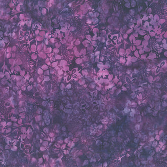 Poetic Bouquet Batiks - Hydrangea Hyacinth Yardage