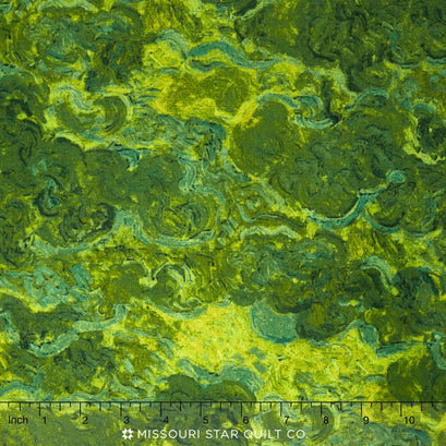 Vincent Van Gogh 2 - Paint Swirl Leaf Yardage