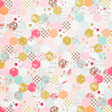 Bloomberry - Mini Hexagaon Cheater Print Multi Yardage Primary Image