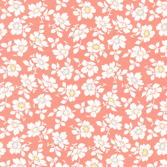 Jelly & Jam - Flour Sack Daisy Rhubarb Yardage