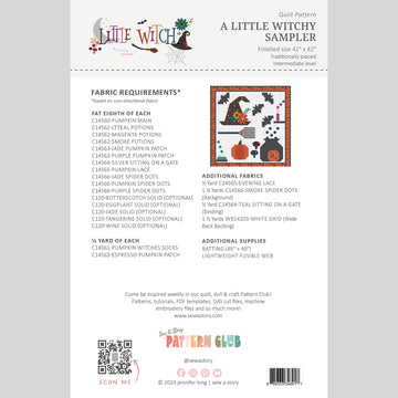 Digital Download - A Little Witchy Sampler Quilt Pattern Alternative View #1