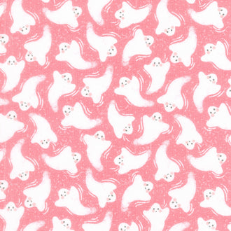 Hey Boo - Friendly Ghost Love Potion Pink Yardage