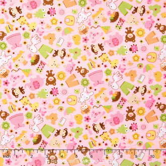 Sweet Baby Girl - Friends Pink Yardage
