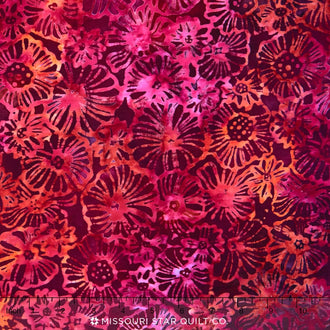 Artisan Batiks - Blossom 3 Flowering Poppy Yardage