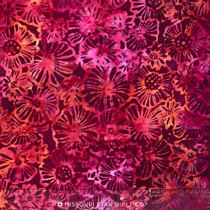 Artisan Batiks - Blossom 3 Flowering Poppy Yardage