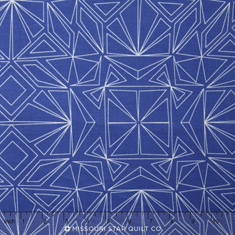Fractals Wide - Fractals Blue 108" Wide Backing