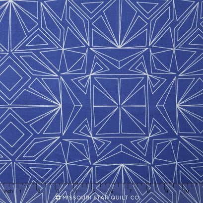 Fractals Wide - Fractals Blue 108" Wide Backing