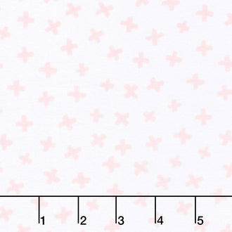 Penned Pals Flannel - Pink Colorstory Plus Baby Pink Yardage