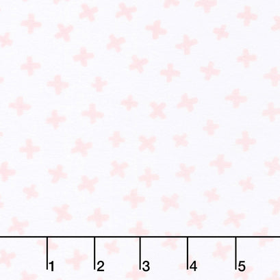 Penned Pals Flannel - Pink Colorstory Plus Baby Pink Yardage