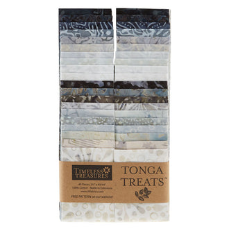 Tonga Treats Batiks - Graphite 2.5" Strips