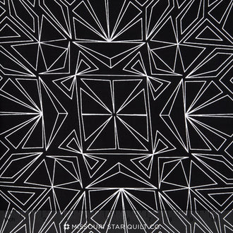 Fractals Wide - Fractals Black 108" Wide Backing