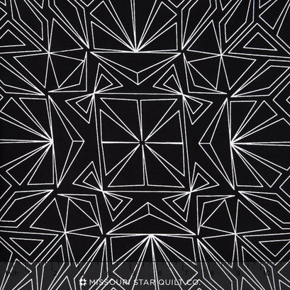 Fractals Wide - Fractals Black 108" Wide Backing