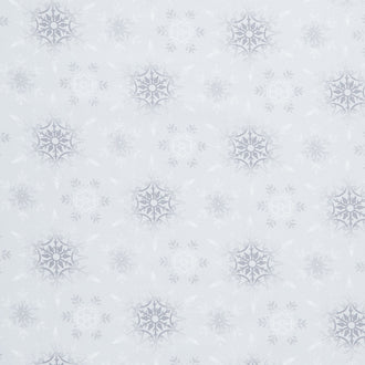 Crystal Frost 108" - Snowflakes Grey 108" Wide Backing