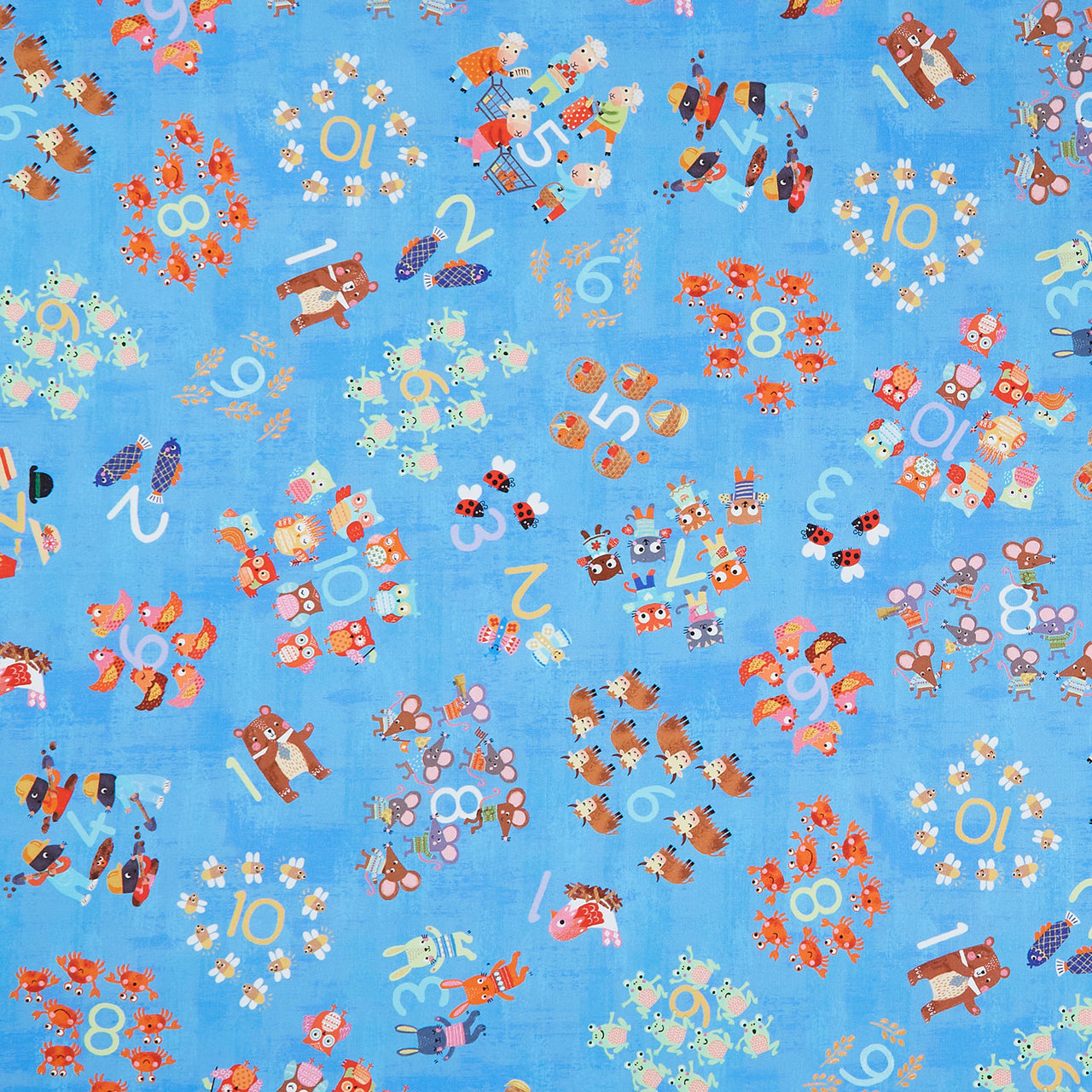 Fun-2-3 - Numbers Blue Yardage
