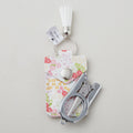 Leather Scissor Pouch with Scissors - Picnic Florals Alternative View #1