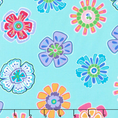 Fiesta - Party Time Aqua Yardage