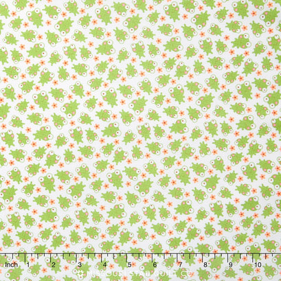 Sweet Baby Girl - Frogs White Yardage
