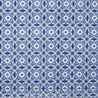 Country Manor - Navy Colorstory Tiles Sky Yardage