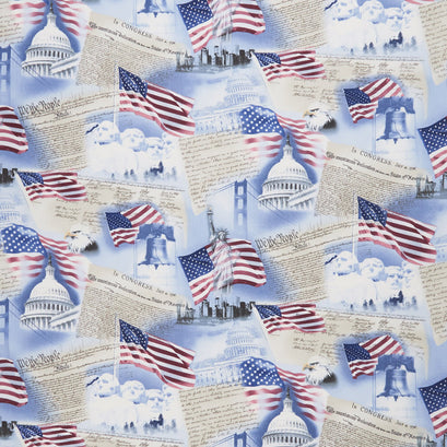 Sweet Land of Liberty - USA Patriotism Sky Yardage