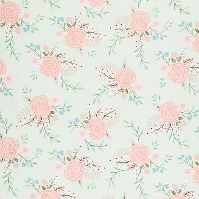 Bliss - Main Mint with Rose Gold Sparkle Yardage