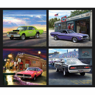 Dodge Muscle Cars - Dodge Pillow Digitally Printed Panel