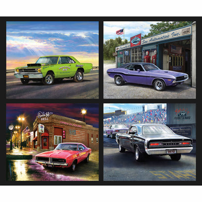 Dodge Muscle Cars - Dodge Pillow Digitally Printed Panel