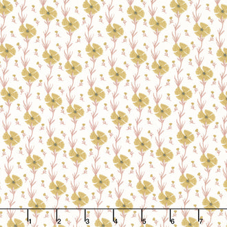 Wanderlust - Carnation Cream Yardage