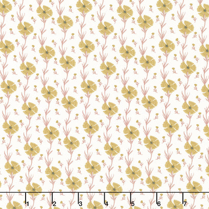 Wanderlust - Carnation Cream Yardage