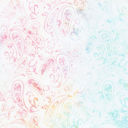 Tonga Batiks - Buttercream Garden Paisley Air Yardage