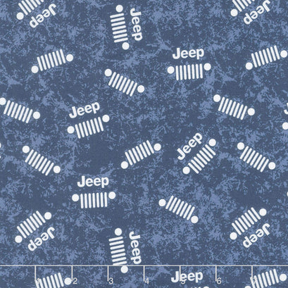 Jeep in the Wild - Jeep Logo Navy Yardage
