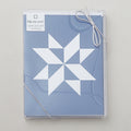 Pinwheel Quilt Star Blue Floral Notecards Boxed Set of 6 Alternative View #2