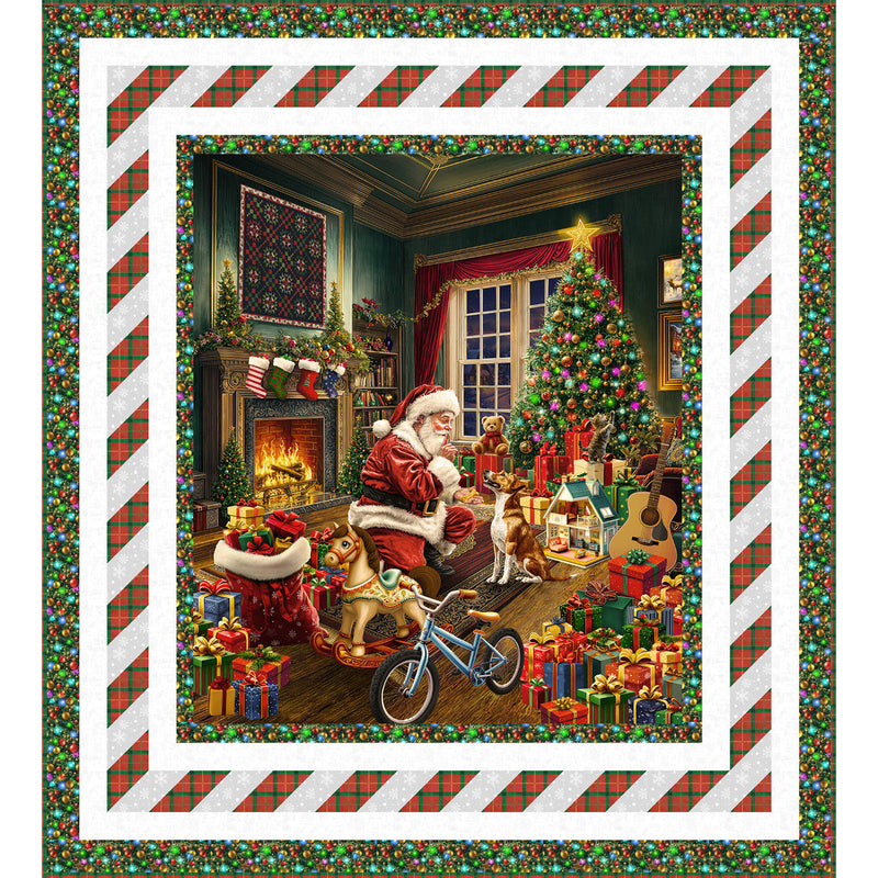 Fireside with Santa Free Quilt Pattern by Wendy Sheppard